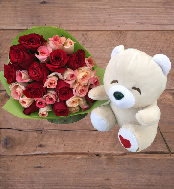 Petite Amoure with Bear - MyFlowerDepot